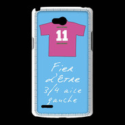 Coque LG L80 3/4 aile gauche Bonus offensif-défensif Bleu