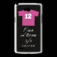 Coque LG L80 3/4 centre G Bonus offensif-défensif Noir