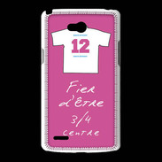 Coque LG L80 3/4 centre G Bonus offensif-défensif Rose