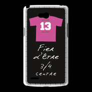 Coque LG L80 3/4 centre D Bonus offensif-défensif Noir