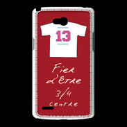 Coque LG L80 3/4 centre D Bonus offensif-défensif Rouge