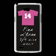 Coque LG L80 3/4 aile droit Bonus offensif-défensif Noir