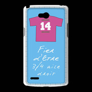 Coque LG L80 3/4 aile droit Bonus offensif-défensif Bleu