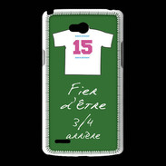 Coque LG L80 3/4 arrière Bonus offensif-défensif Vert