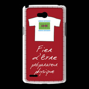 Coque LG L80 Préparateur physique Bonus offensif-défensif Rouge