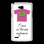 Coque LG L80 Soigneur Bonus offensif-défensif Blanc