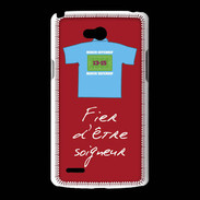 Coque LG L80 Soigneur Bonus offensif-défensif Rouge 2