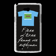 Coque LG L80 Femme de rugbyman Bonus offensif-défensif Noir 2