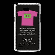 Coque LG L80 Moi je l'ai épousé Bonus offensif-défensif Noir