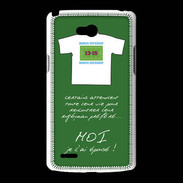 Coque LG L80 Moi je l'ai épousé Bonus offensif-défensif Vert