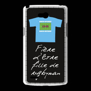 Coque LG L80 Fille de rugbyman Bonus offensif-défensif Noir 2
