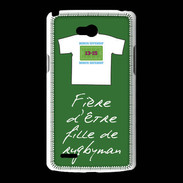 Coque LG L80 Fille de rugbyman Bonus offensif-défensif Vert