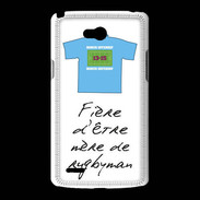 Coque LG L80 Mère de rugbyman Bonus offensif-défensif Blanc 2
