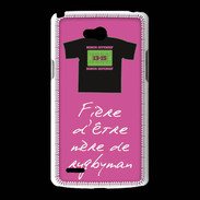 Coque LG L80 Mère de rugbyman Bonus offensif-défensif Rose 2