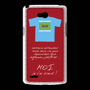 Coque LG L80 Moi je l'ai élevé Bonus offensif-défensif Rouge 2