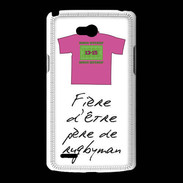 Coque LG L80 Père de rugbyman Bonus offensif-défensif Blanc