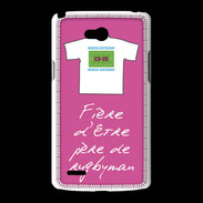 Coque LG L80 Père de rugbyman Bonus offensif-défensif Rose