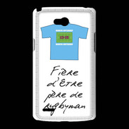 Coque LG L80 Père de rugbyman Bonus offensif-défensif Blanc 2