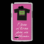Coque LG L80 Père de rugbyman Bonus offensif-défensif Rose 2