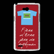 Coque LG L80 Père de rugbyman Bonus offensif-défensif Rouge 2