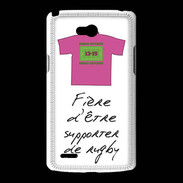 Coque LG L80 Supporters Bonus offensif-défensif Blanc