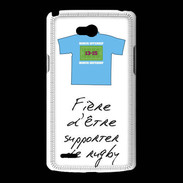 Coque LG L80 Supporters Bonus offensif-défensif Blanc 2