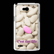 Coque LG L80 Dragée C'est une fille PR