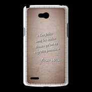 Coque LG L80 Les Folies Rouge Citation Oscar Wilde