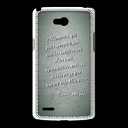 Coque LG L80 Sympathiser Vert Citation Oscar Wilde