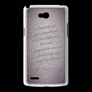 Coque LG L80 Sympathiser Violet Citation Oscar Wilde