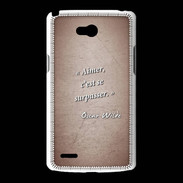 Coque LG L80 Aimer Rouge Citation Oscar Wilde