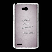 Coque LG L80 Aimer Rose Citation Oscar Wilde