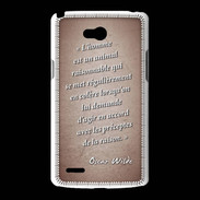 Coque LG L80 Homme animal Rouge Citation Oscar Wilde