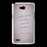 Coque LG L80 Brave Rose Citation Oscar Wilde