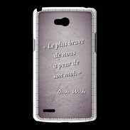 Coque LG L80 Brave Violet Citation Oscar Wilde