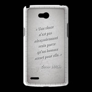 Coque LG L80 Chose vraie Citation Oscar Wilde