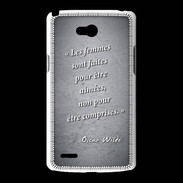 Coque LG L80 Femmes comprises Noir Citation Oscar Wilde