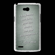 Coque LG L80 Femmes comprises Vert Citation Oscar Wilde
