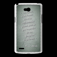 Coque LG L80 Sagesse rêves Vert Citation Oscar Wilde