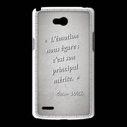 Coque LG L80 Emotion égarée Gris Citation Oscar Wilde