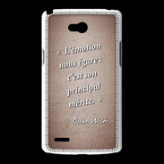 Coque LG L80 Emotion égarée Rouge Citation Oscar Wilde