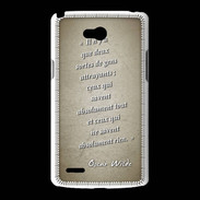 Coque LG L80 Gens attrayants Sepia Citation Oscar Wilde