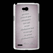 Coque LG L80 Gens attrayants Rose Citation Oscar Wilde