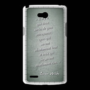 Coque LG L80 Gens attrayants Vert Citation Oscar Wilde