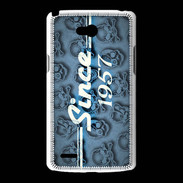 Coque LG L80 Since crane bleu 1957