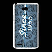 Coque LG L80 Since crane bleu 1955