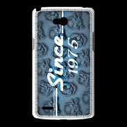 Coque LG L80 Since crane bleu 1975