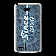 Coque LG L80 Since crane bleu 1979