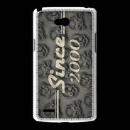 Coque LG L80 Since crane gris 2000