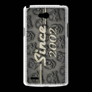 Coque LG L80 Since crane gris 2002